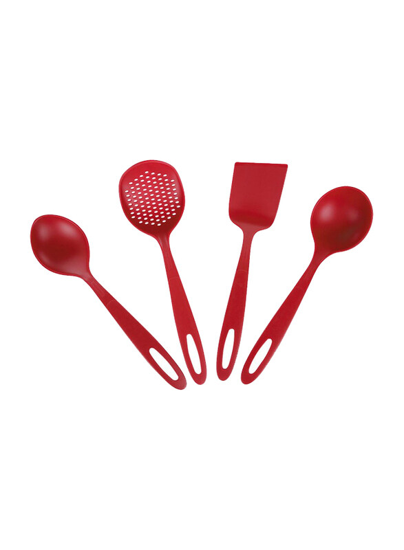 

Tramontina 4 Pieces Ability Nylon Utensil Set, Red