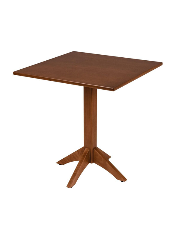 

Tramontina London 4-Seats Square Pedestal Table in Brazilian Tauari Wood, Almond