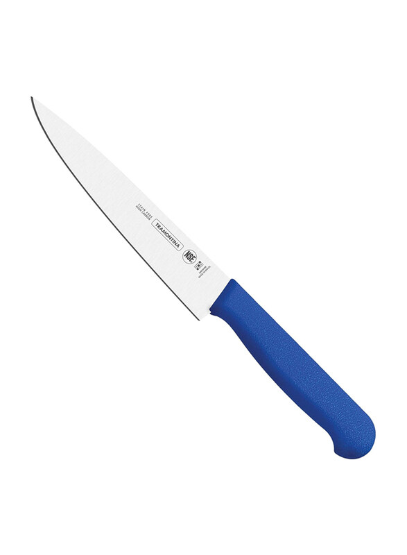 

Tramontina 6-inch Professional Meat Knife with Stainless Steel Blade and Polypropylene Handle with Antimicrobial Protection, 24620/016, Blue/Silver