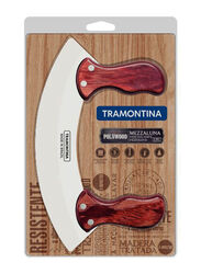 Tramontina Stainless Steel Polywood Mincing Knife, Red/Silver