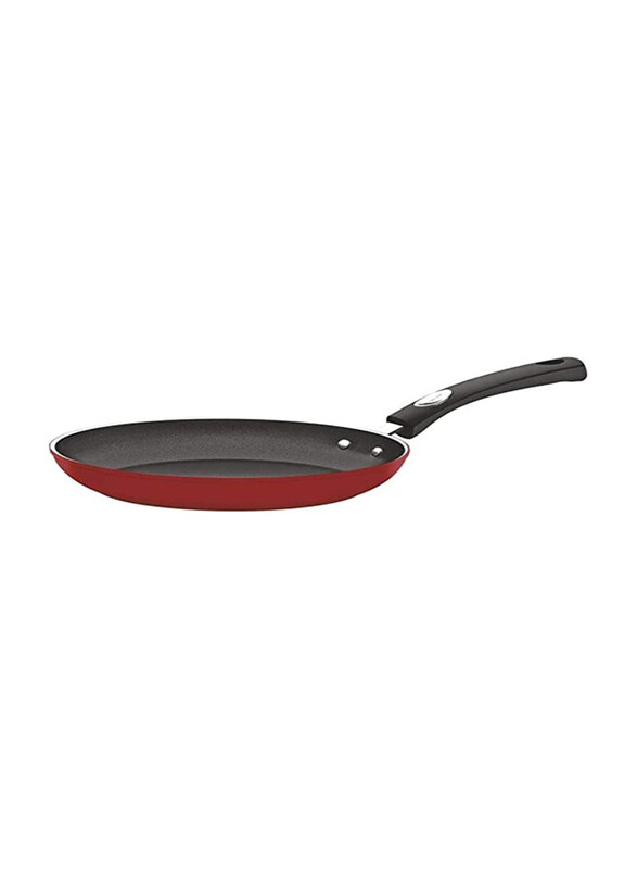 

Tramontina 24cm 1.6L Monaco Induction Aluminum Round Frying Pan, 28700724, Red