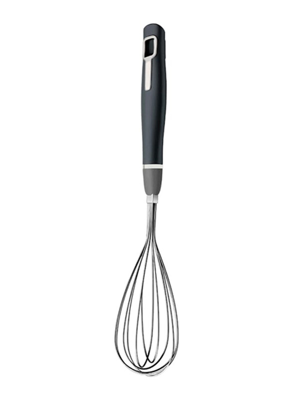 

Tramontina Verano Stainless Steel Balloon Whisk with Onyx-Colored Polypropylene Handle, Silver/Grey