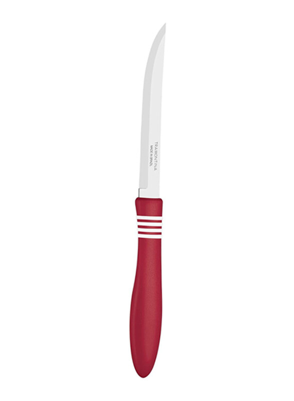 

Tramontina 2-Piece Core & Core Steak Knives with Stainless Steel Blade & Polypropylene Handle, 23465275, Silver/Red