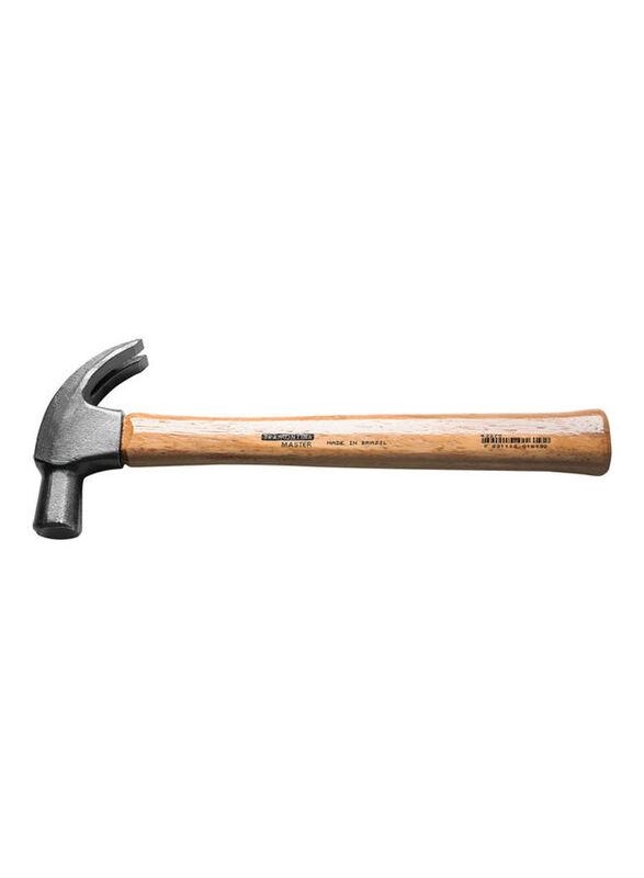 Tramontina 25mm Wooden Handle Claw Hammer, Beige/Black
