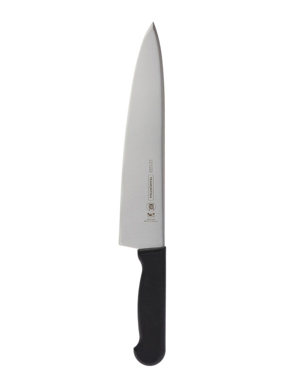 

Tramontina 10-inch Professional Stainless Steel Blade & Polypropylene Handle with Antimicrobial Protection Meat Knife, 24620100, Black