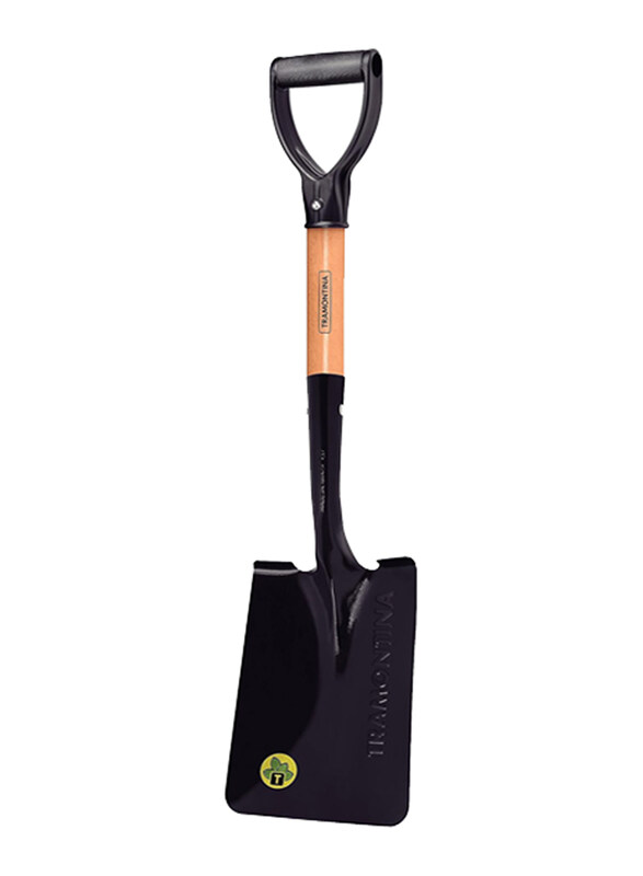 

Tramontina Square Mouth Shovel with 45cm Wood Handle, Beige/Black
