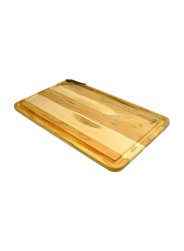

Tramontina 60Cm Barbecue Rectangular Teak Wood Cutting Board, Beige