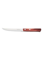 Tramontina 6-Piece Stainless Steel Polywood Steak Knife Set, Red/Silver