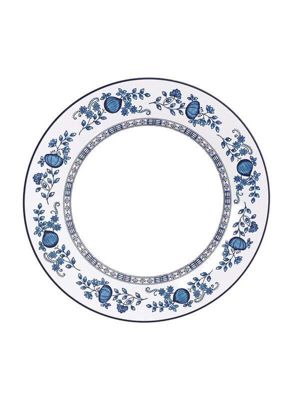 

Tramontina 28cm Dulce Decorated Porcelain Dinner Plate, White/Blue