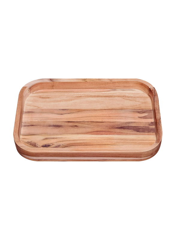 

Tramontina 46x30cm Teak Wood Rectangular Barbecue Tray with Natural Finish, Brown