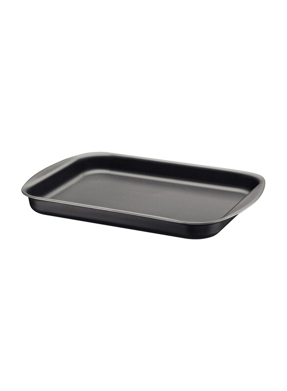 

Tramontina 34cm Aluminium Flat Roasting Pan with Interior and Exterior Starflon Max PFOA Free Non-stick Coating Graphite, 20053034, Black