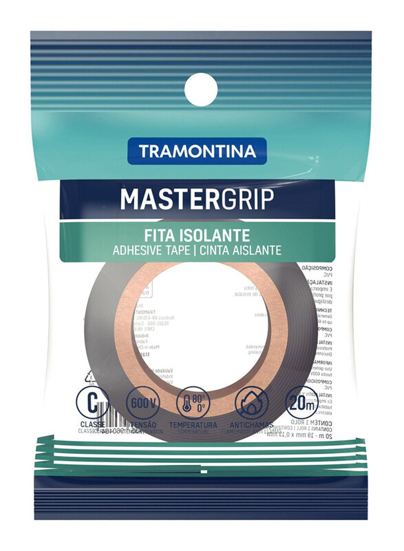 

Tramontina 19mm Flame Retardant Class C Electrical Tape, 57545102, Black