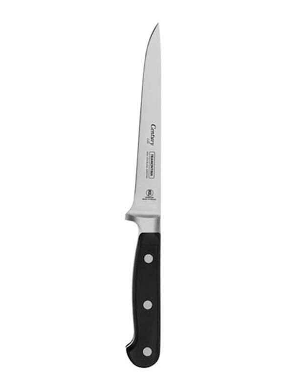 

Tramontina Century 6-inch Stainless Steel Boning Knife with Polycarbonate Handle, 24006106, Black/Silver