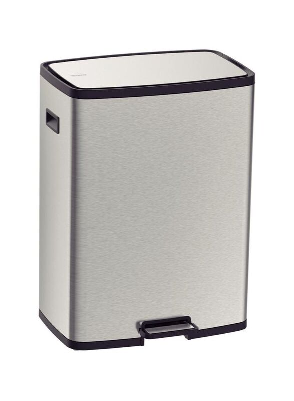 Tramontina Steel Pedal Bin, 45L, Silver