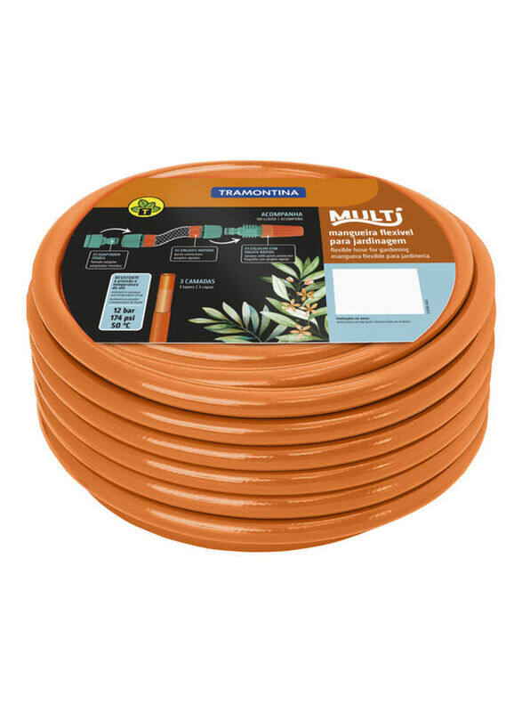 

Tramontina Super Flex Garden Hose, Orange