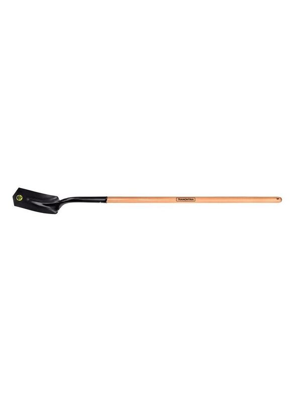Tramontina 120cm Shovel with Wood Handle, Yellow/Black