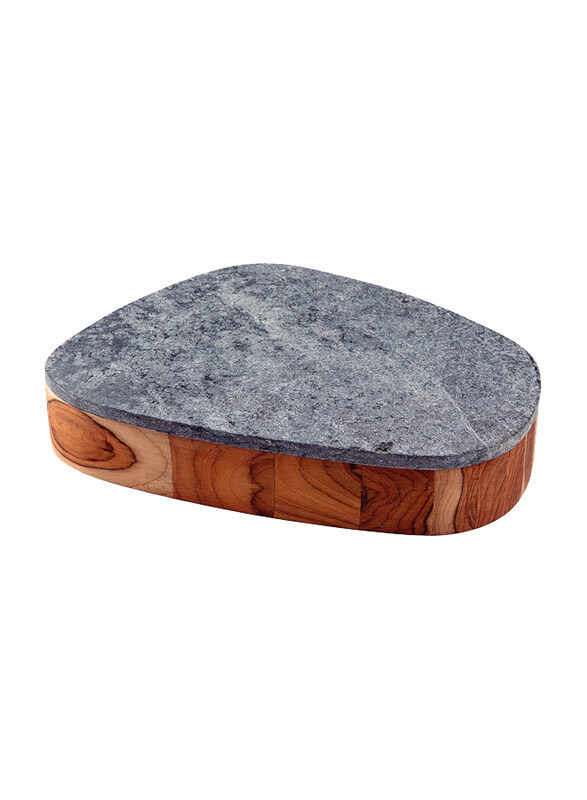 

Tramontina 31x25cm Concreta Multiuse Bowl with Stone Lid, Grey/Brown
