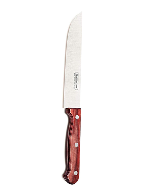 

Tramontina 6-Inch Polywood Kitchen Knife with Stainless Steel Blade and Dishwasher Safe Treated Handle, 21138176, Red