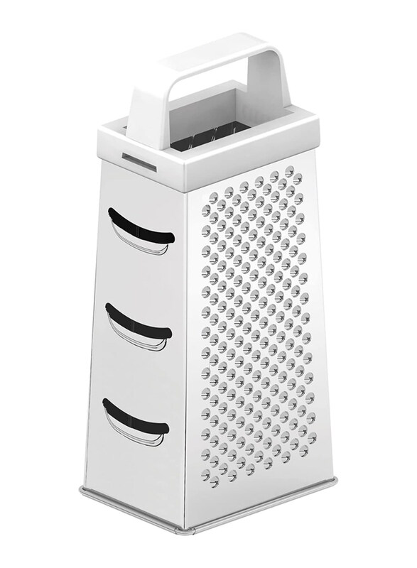 

Tramontina Utilita 4 Sided Grater with White Handle, Silver