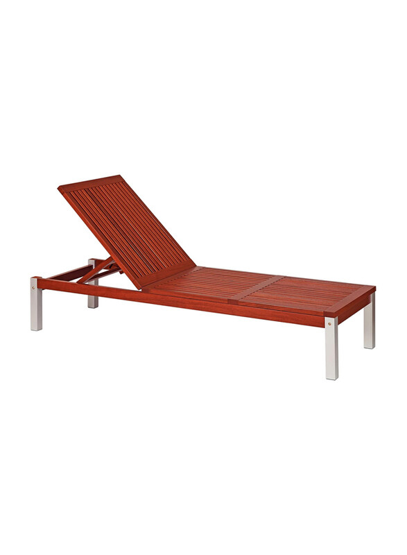 

Tramontina Terrazzo Fit Sunbed in Brazilian Jatoba Wood and Eco Blindage, Brown