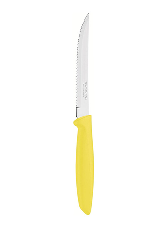 

Tramontina 5-Inch Plenus Stainless Steel Blade & Polypropylene Handle Steak & Fruit Knife, 23410855, Yellow