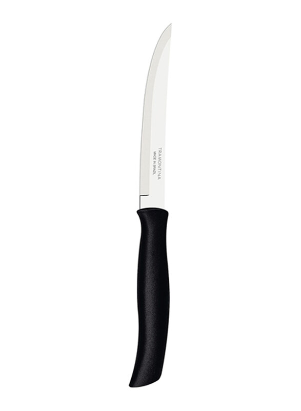 

Tramontina 5-Inch Athus Steak Knife with Plain Edge Stainless Steel Blade and Polypropylene Handle, 23096905, Black