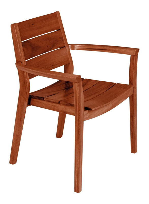 

Tramontina Toscana Wooden Chair with Arms Furniture, Brown