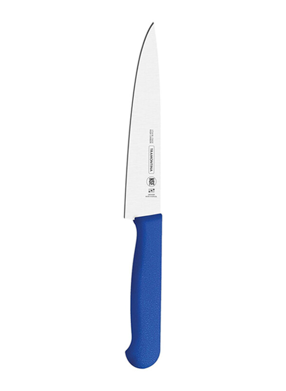 

Tramontina 10-inch Professional Stainless Steel Blade & Polypropylene Handle with Antimicrobial Protection Meat Knife, 24620110, Blue