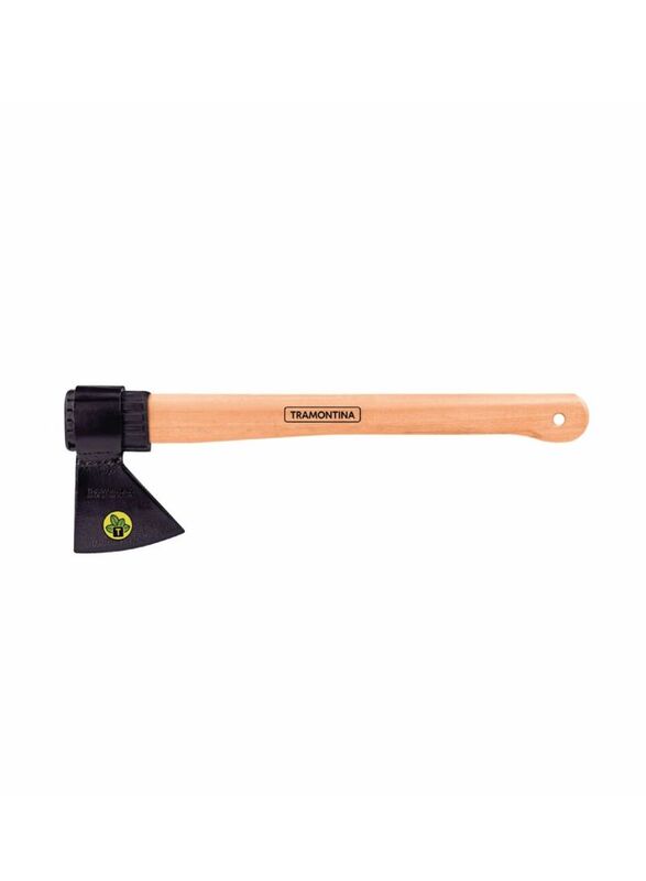 Tramontina Size 2 50cm Round Head Welded Axe with Wooden Handle, Multicolour