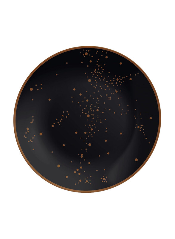 

Tramontina 28cm Valentina Decorated Porcelain Dinner Plate, Black