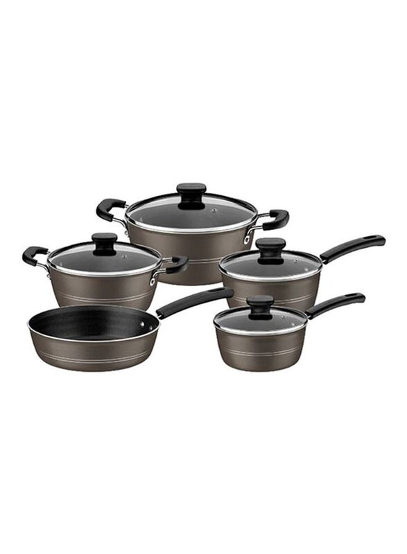 Tramontina 5-Piece Cookware Set with Lid, Grey