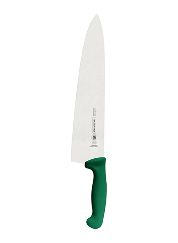 

Tramontina 12-inch Professional Meat Knife with Stainless Steel Blade and Polypropylene Handle with Antimicrobial Protection, 24609022, Green/Silver