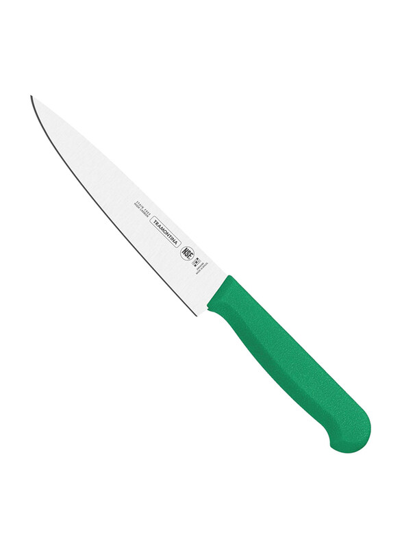 

Tramontina 6-inch Professional Meat Knife with Stainless Steel Blade and Polypropylene Handle with Antimicrobial Protection, 24620/026, Green/Silver