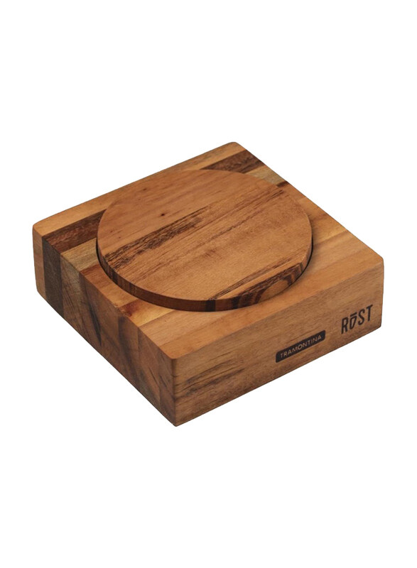 

Tramontina Roast Mixed Jatoba Wood Flour Box with Oil Finish, Brown
