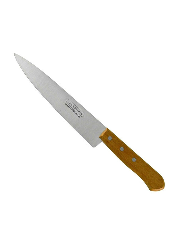 

Tramontina 5-Inch Fish and Kitchen Knife with Carbon Steel Blade and Wood Handle, 22950105, Brown