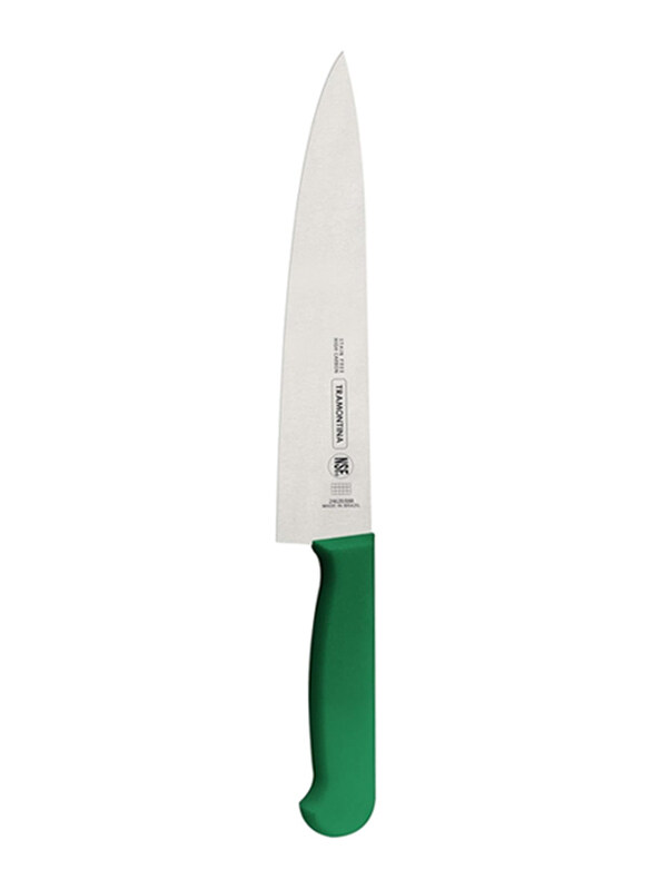 

Tramontina 8-inch Professional Meat Knife with Stainless Steel Blade and Polypropylene Handle with Antimicrobial Protection, TAA_24620028_GRN, Green/S