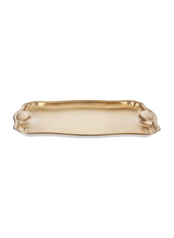 

Tramontina 36x25cm Rectangular Stainless Steel Tray, Gold