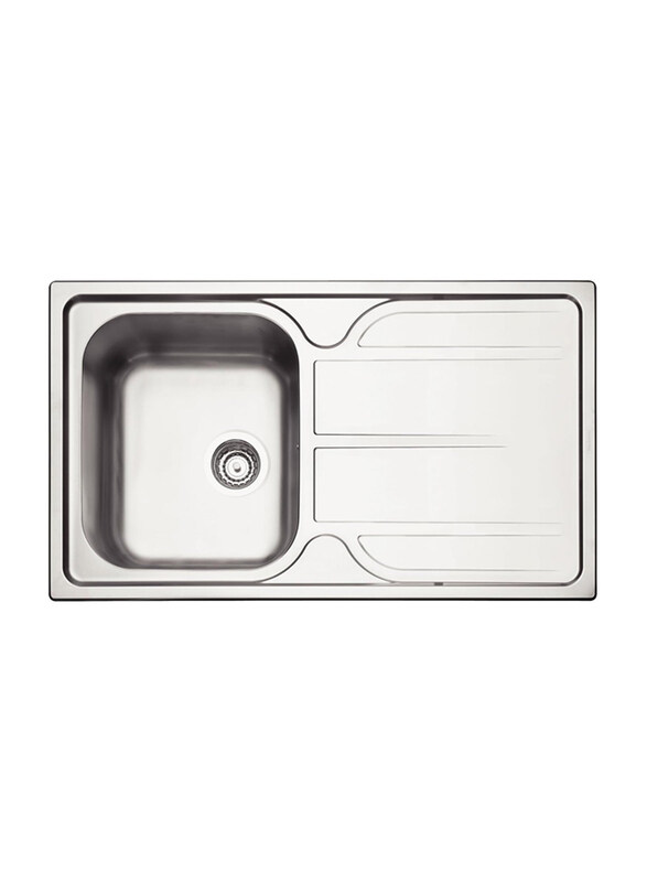 

Tramontina Stainless Steel Basin 48 MP Single Hole, Silver