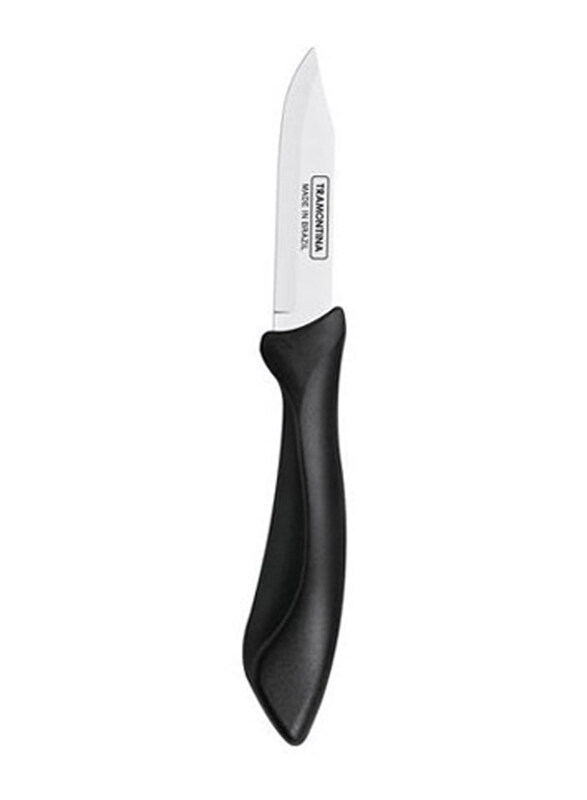 

Tramontina Affilata 5-inch Stainless Steel Steak & Fruit Knife with Polypropylene Handle, 23651105, Black/Silver