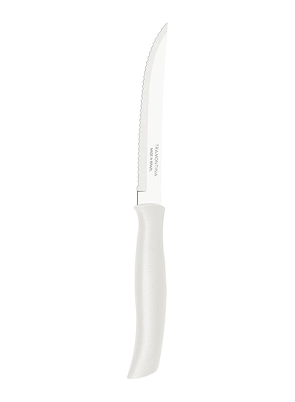 

Tramontina 5-Inch Athus Steak Knife with Stainless Steel Blade and Polypropylene Handle, 23081985, White