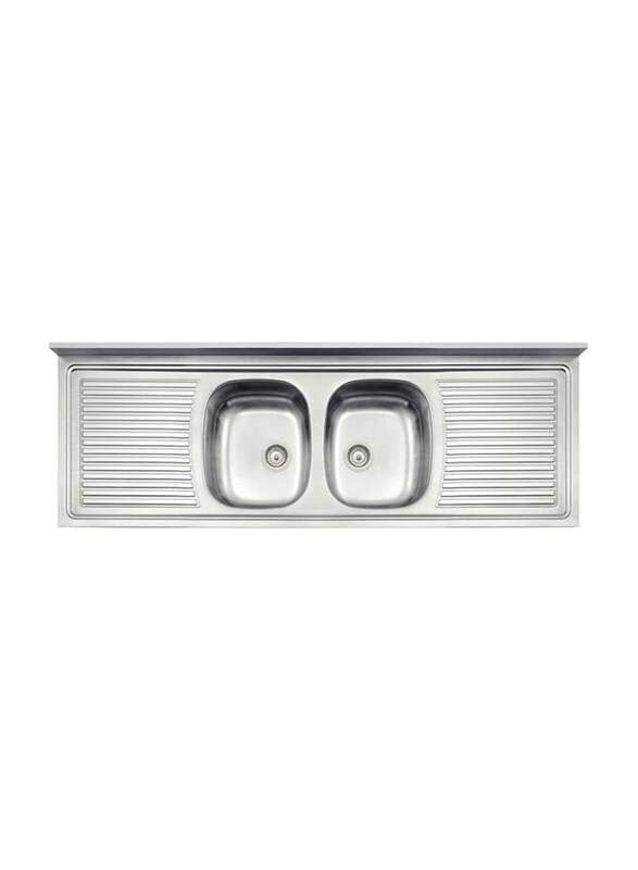 

Tramontina Ribbon 2C 34 Stainless Steel Basin with Strainer, Silver