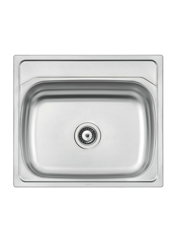 

Tramontina California 25 FX Stainless Steel Pre-Polished Finish Inset Sink with Drainer, Silver