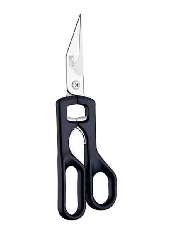 

Tramontina 9-inch Supercort Kitchen Scissors with Stainless Steel Blades and Black Polypropylene Handle, Silver/Black