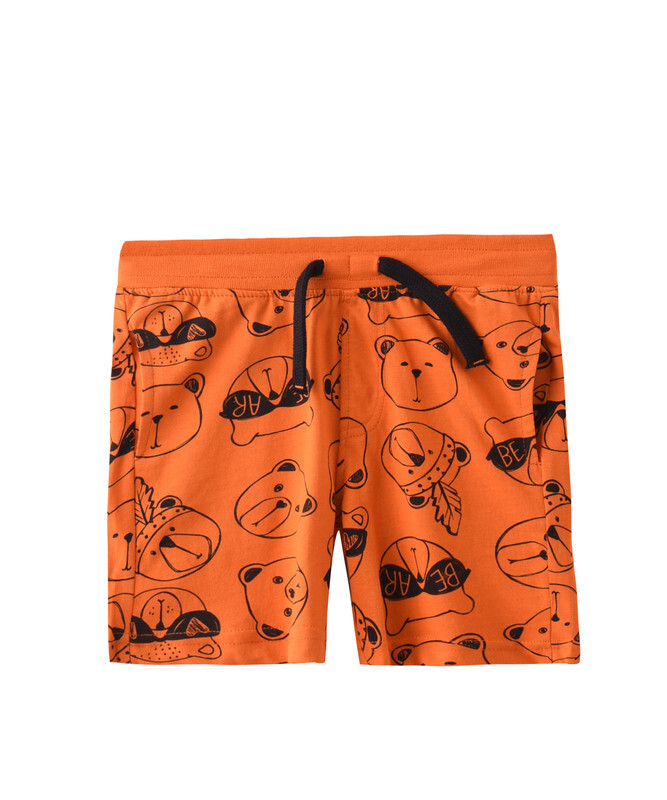 Infant Boys 2 piece Set Clothes Soft & Breathable (3-24 Months): Dark Orange, T-Shirts & Shorts, Outfits Sets (100% Cotton) - victor and jane