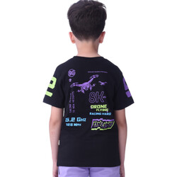 2 Piece Set for Senior Boys' T-Shirt & Shorts Sets 8-14 Years- Black and Lilac colour Comfortable Fit 100 % percent Cotton - victor and jane