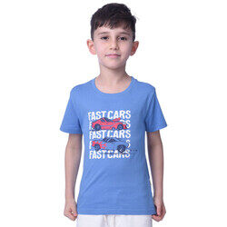 Boys T-Shirts (2-8 Years): Bright Blue colour,  (100% Cotton)