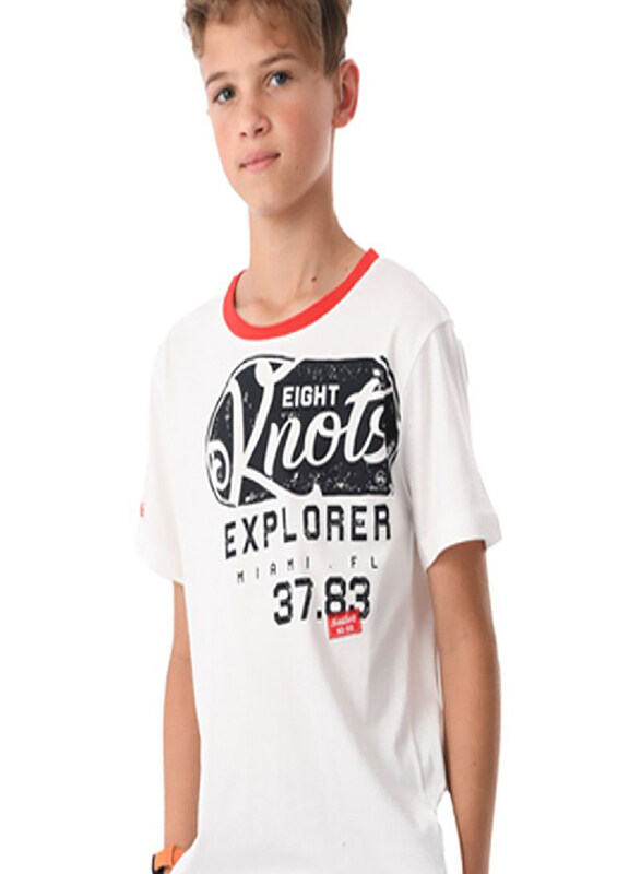 

Urbasy Boys Printed T-Shirts, 11 - 12 Years, White