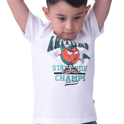 Boys T-Shirts  (2-8 Years): ivory colour, Outfits Sets (100% Cotton)