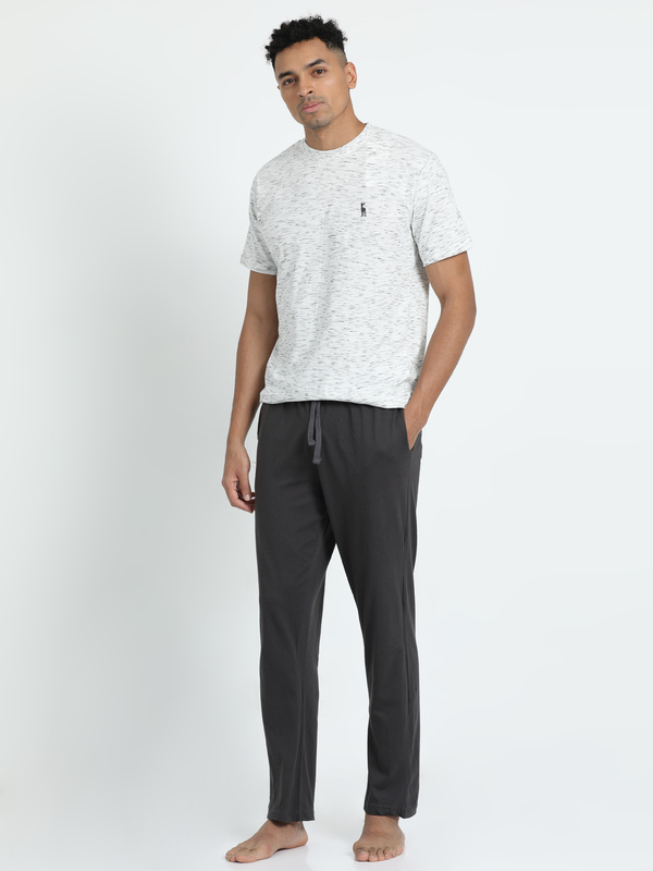 

Victor And Jane Men's Cotton Pyjama Set with Jersey Short Sleeve T-Shirt & Woven Pants