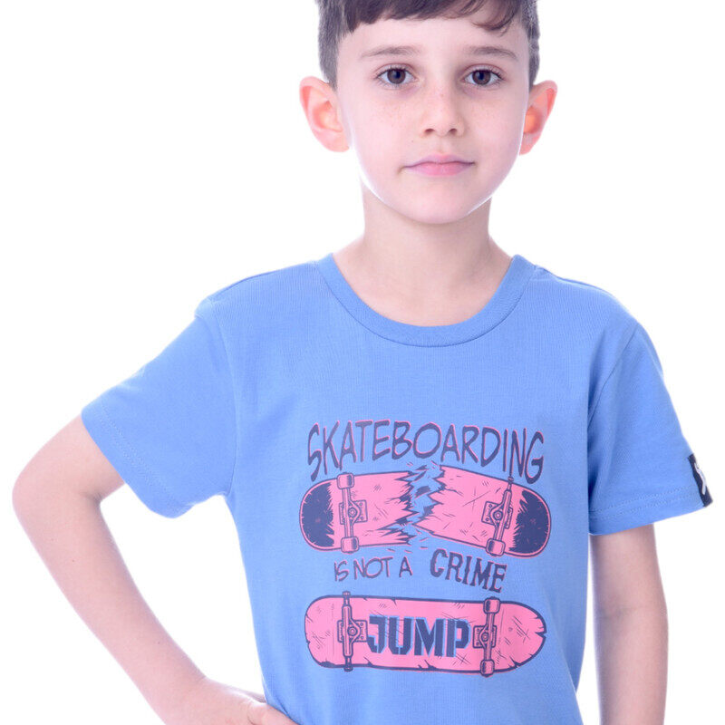 Junior Boys T-Shirts (2-8 Years): Bright Blue, (100% Cotton)